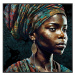 Signes Grimalt  Maľba Africkej Ženy  Obrazy, plátna Čierna