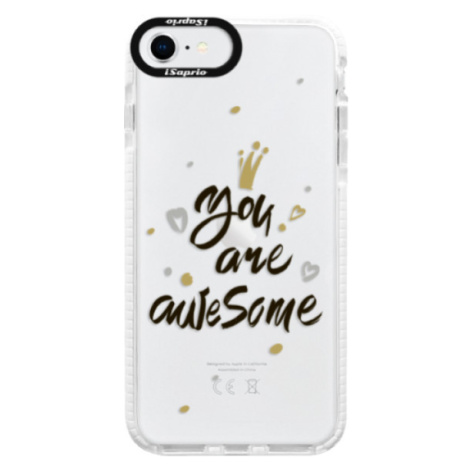 Silikónové puzdro Bumper iSaprio - You Are Awesome - black - iPhone SE 2020