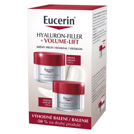 EUCERIN Hyaluron-Filler+Volume-Lift Denný krém 50 ml+ Nočný krém 50 ml