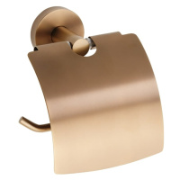 Držiak toaletného papiera Bemeta Amber s krytom vo farbe Coffe-Gold 155112012
