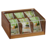 Drevená krabička na čaj so 6 priehradkami RD27602