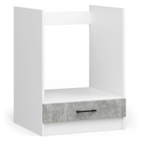 Kuchyňská skříňka Olivie pod troubu S 60 cm bílá/beton