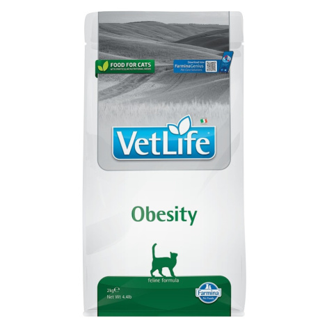 VET LIFE Natural Obesity granule pre mačky, Hmotnosť balenia (g): 2 kg
