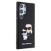 Karl Lagerfeld 3D Rubber Karl and Choupette Zadný Kryt pre Samsung Galaxy S24 Ultra Black