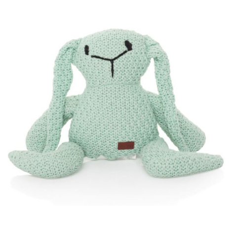 BA Handmade pletená hračka pre deti Zajac - mentolová