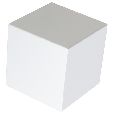 Moderné nástenné svietidlo biele - Cube QAZQA