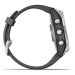 Garmin fenix 7S Glass Silver / Graphite Silicone Band