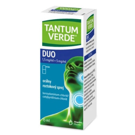 TANTUM VERDE Duo 1.5mg/ml+5mg/ml sprej 15 ml