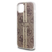 Guess IML 4G Gold Stripe Zadný Kryt pre iPhone 15 Brown