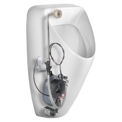 Bruckner - SCHWARN urinál s automatickým splachovačom 6V DC, zakrytý prívod vody 201.722.4