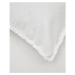 Krémové predĺžené obliečky na dvojlôžko z bavlneného perkálu 240x220 cm Sifinia – Kave Home