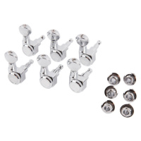 Fender Locking Tuning Machines, Vintage Buttons, Polished Chrome