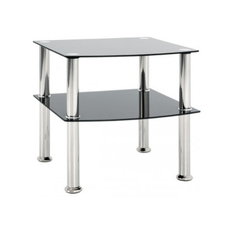 Odkládací stolek Katja 45x45 cm, černé sklo% Asko