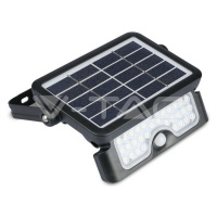 Solárny LED reflektor 5W, 4000K, čierny VT-777-5 (V-TAC)