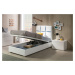 Estila Dizajnová jednolôžková posteľ Veronica s koženým poťahom a s úložným priestorom 90-105cm