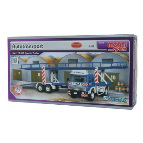 Stavebnica Monti 19 Autotransport Liaz 1:48 v krabici 31,5x16,5x7,5cm