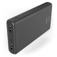 HAMA 201655 ALU15HD, POWERBANKA, 15000 MAH, 3 VYSTUPY 1X USB-C, 2X USB-A,HLINIKOVE PREV.,ANTRACI