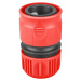 Extol Premium 8876504 rýchlospojka na hadicu 1" systém, STOP ventil, ABS - farba: červená/čierna