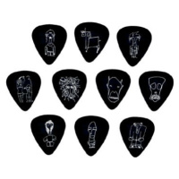 D'Addario Joe Satriani Guitar Picks Black Medium