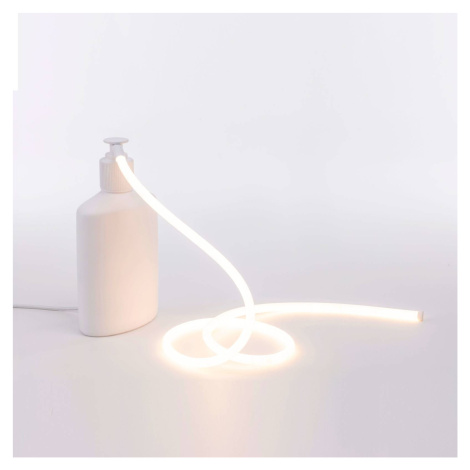 Stolová LED lampa Daily Glow ako dávkovač mydla SELETTI