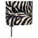 Stojacia lampa čierny odtieň zebra design 40 cm nastaviteľný - Parte