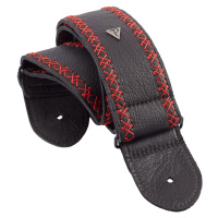 Perri's Leathers Fancy Stitch Black & Red