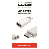 Adaptér WG Micro USB na USB-C, biela