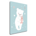 Impresi Obraz White cute bear - 30 x 40 cm