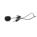 GEMBIRD mikrofón s klipsňou, MIC-C-01, čierny