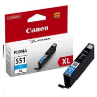 CANON CLI551C XL ORIGINAL ATRAMENT, CYAN, 11ML