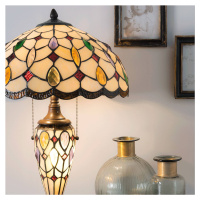 Stolná lampa 5182 farebné, tienidlo sklo Tiffany