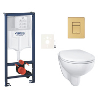 Závesný wc set do ľahkých stien / predstenová montáž Grohe Bau Ceramic SIKOGRSBAUSCGN0