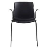 PEDRALI - TWEET 895 DS stolička s podrúčkami - čierna