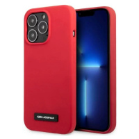 Kryt Karl Lagerfeld iPhone 13 Pro hardcase red Silicone Plaque (KLHCP13LSLMP1R)