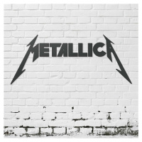 Drevený obraz - Logo METALLICA, Antracitovo-šedá