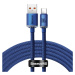 Kábel Baseus Crystal Shine cable USB to USB-C, 5A100W1.2m (blue)