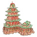 Woodcraft Drevené 3D puzzle YueJiang Tower