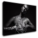 Impresi Obraz Portrét ženy čierno strieborný - 60 x 40 cm