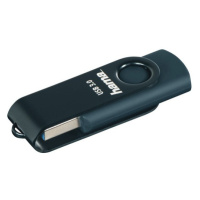 HAMA 182463 USB 3.0 FLASH DRIVE ROTATE, 32 GB, 70 MB/S, PETROLEJOVA MODRA