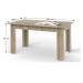 KONDELA General New jedálenský stôl 140x80 cm dub sonoma