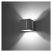 Sivé nástenné svietidlo Pax – Nice Lamps