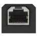 Vymeniteľný modul kocky OR-GM-9011/B/RJ45 pre stolovú zásuvku, čierna (ORNO)