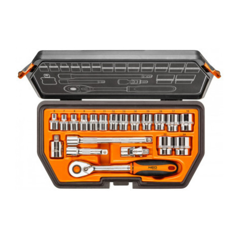 NEO Nástrčné kľúče 3/8, súprava 20ks