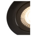Sada 5 moderných zapustených bodových svetiel čiernej farby vrátane LED 3-stupňovo stmievateľnýc