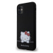 Hello Kitty Liquid Silicone Daydreaming Logo Zadný Kryt pre iPhone 11 Black