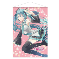 Plátený plagát Hatsune Miku - Pink Glitter Miku 50 x 70 cm