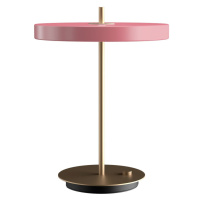 Ružová LED stolová lampa so stmievačom s kovovým tienidlom (výška  41,5 cm) Asteria Table – UMAG