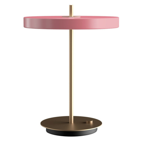 Ružová LED stolová lampa so stmievačom s kovovým tienidlom (výška  41,5 cm) Asteria Table – UMAG UMAGE