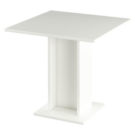 Jedálenský stôl, biela, 79x79 cm, EUGO Tempo Kondela
