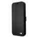 Púzdro BMW iPhone 12 mini 5,4" black book M Collection PU Carbon Stripe (BMFLBKP12SMCARBK )